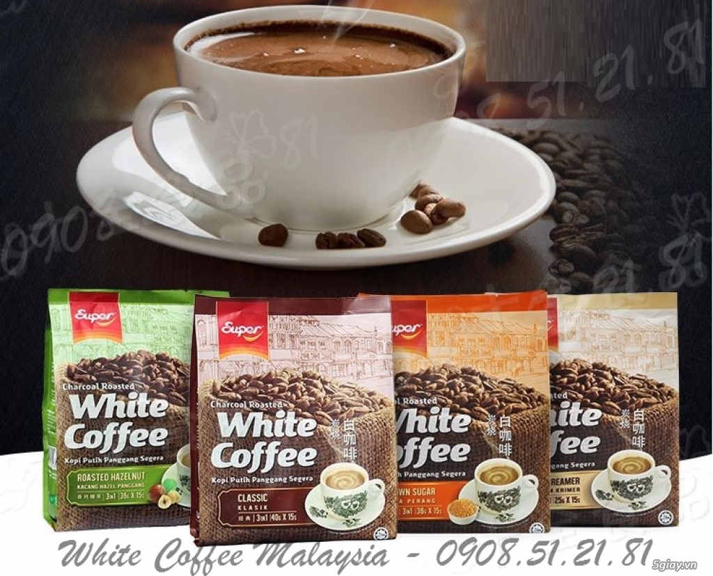 Cà Phê Trắng White Coffee Malaysia - Giao Hàng Toàn Quốc