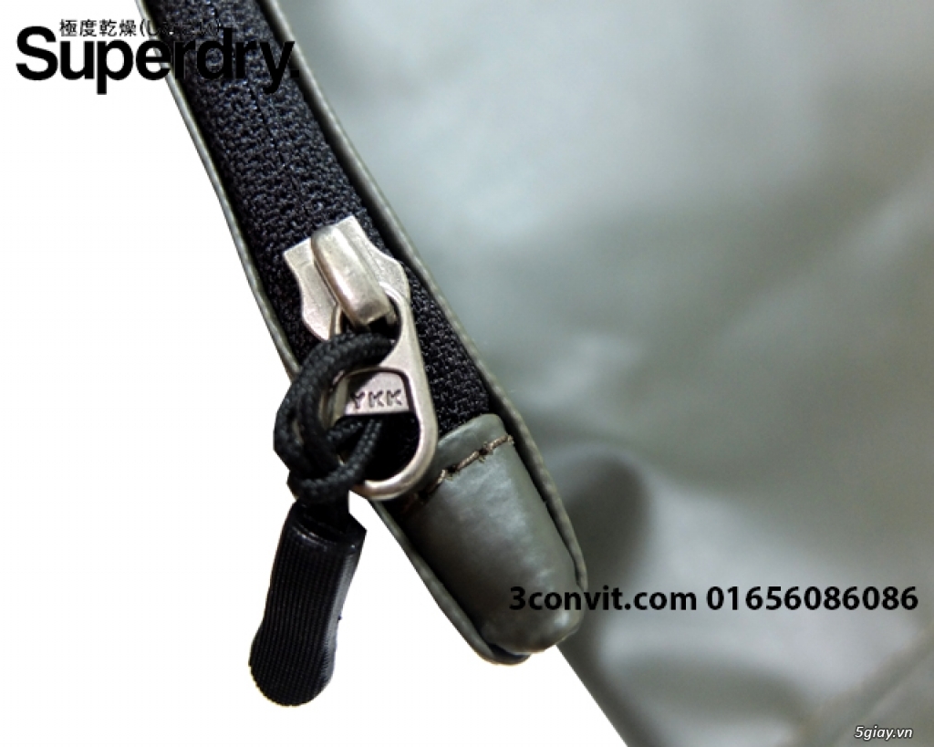 Balo Superdry Deluxe Tarpaulin Backpack Grey new 100%, giá rẻ - 7