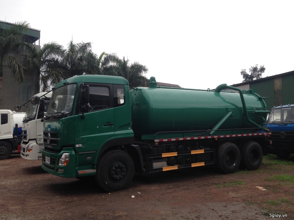 Xe hút bùn, hút bể phốt, hút chất thải Dongfeng 6,9,12,14 khối - 2