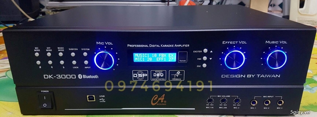 Vang Số Liền Đẩy CAsound DK 3000 có Bluetooth