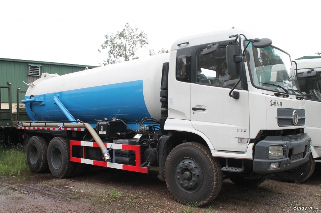 Xe hút bùn, hút bể phốt, hút chất thải Dongfeng 6,9,12,14 khối - 3