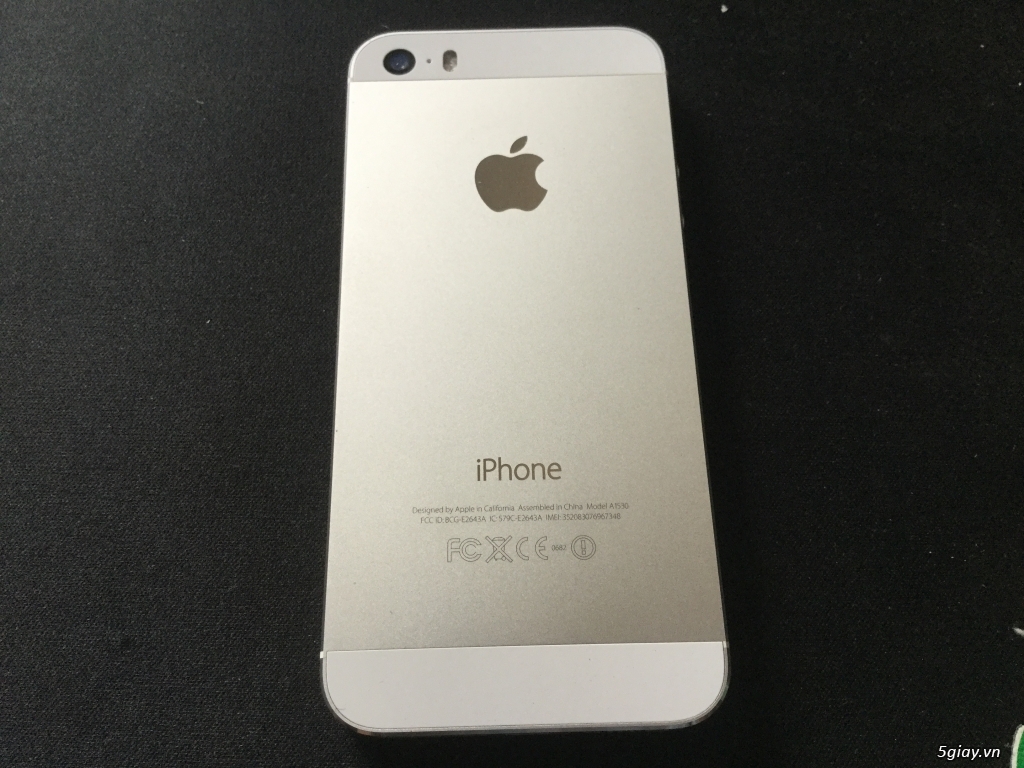 iPhone 5s 16g quốc tế trắng zin 99% - 1