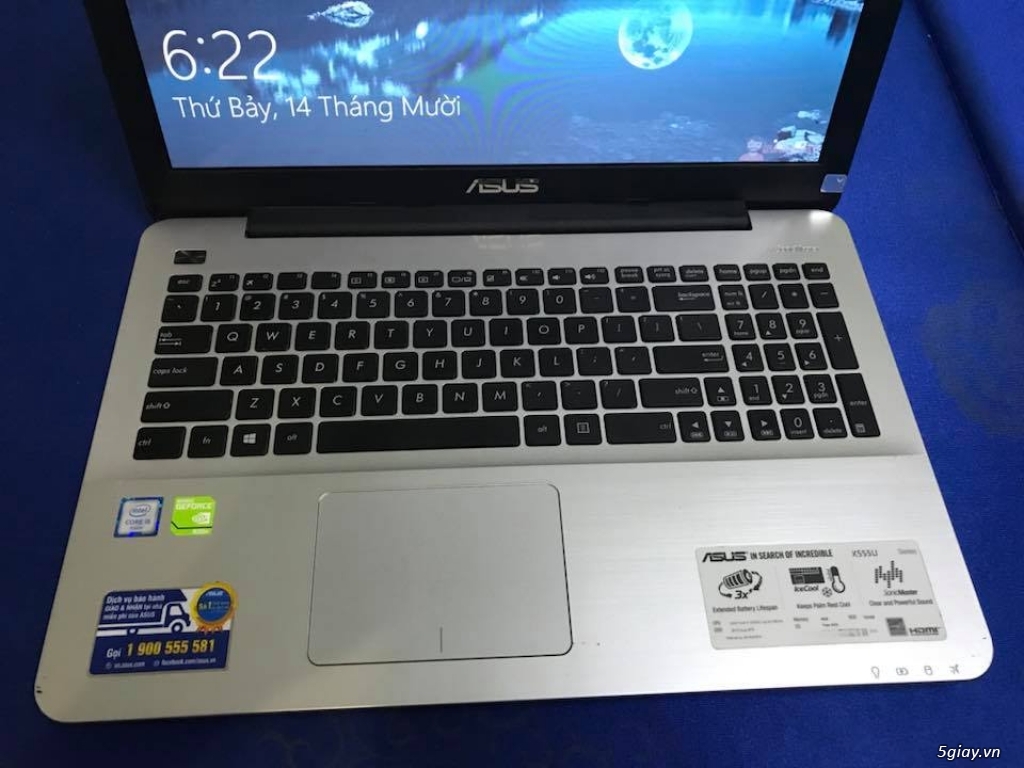 Asus X555UJ i5 6200 4g 500g vgn 2g nguyên zin đẹp 99% còn bh lâu