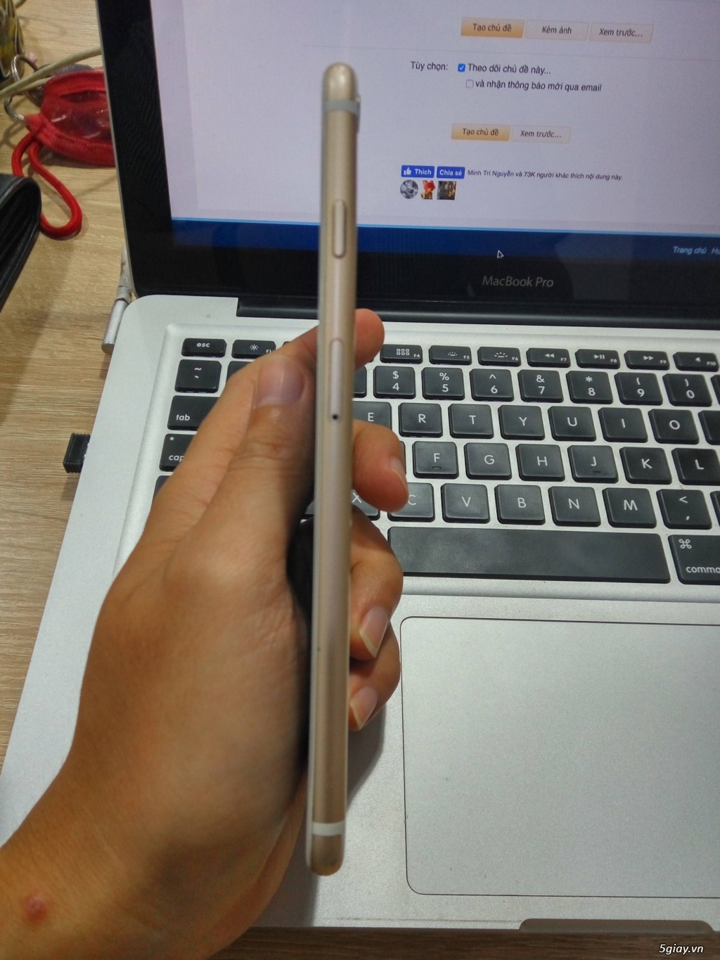 Bán iphone 6 plus 64gb gold quốc tế 95% - 1