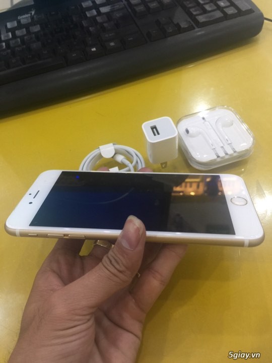Iphone 6s plus 16g gold chưa active full 12 tháng bao hanh hang - 1