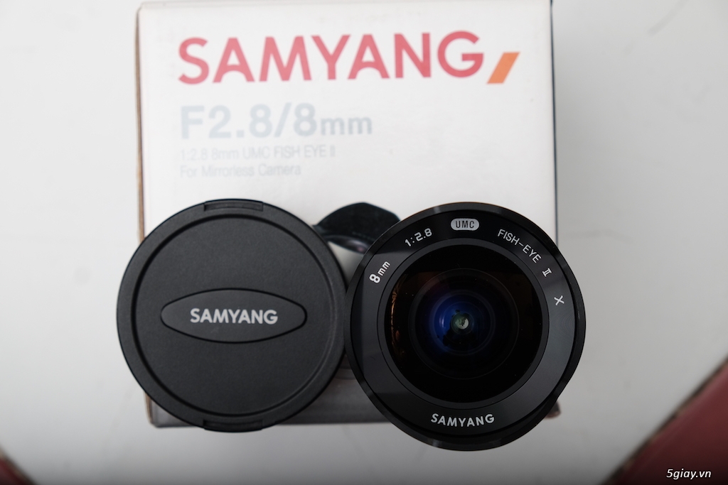 Bán Lens Samyang Fish-eye II XF 8mm F2.8 Fullbox