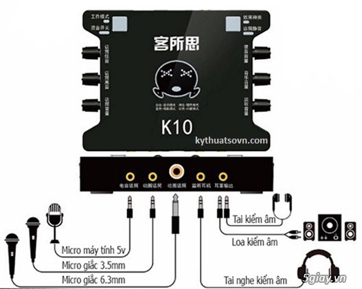 Sound card thu âm XOX K10 - 1