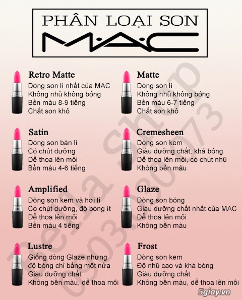 Bộ Sưu Tập 7 Màu Hot Nhất Của Son MAC | MAC Chính Hãng Giá Tốt 450k