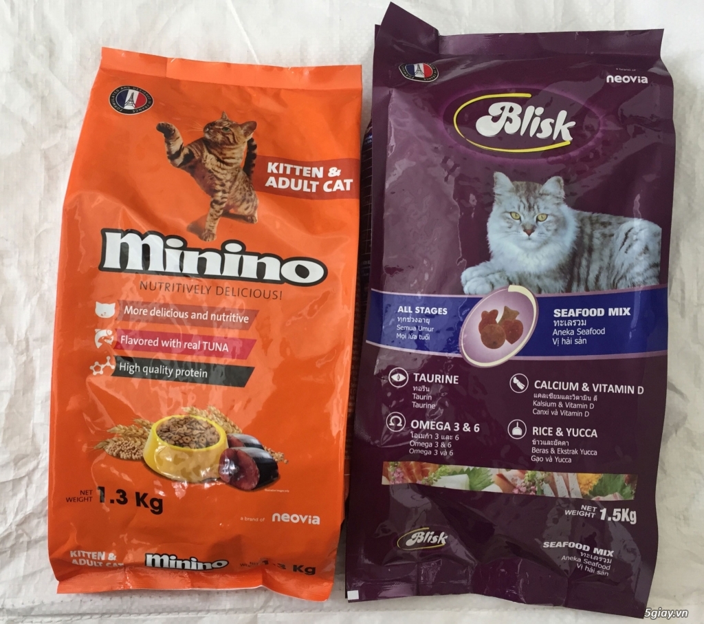 [Freeship] Thức ăn cho mèo Blisk và Minino thương hiệu Pháp