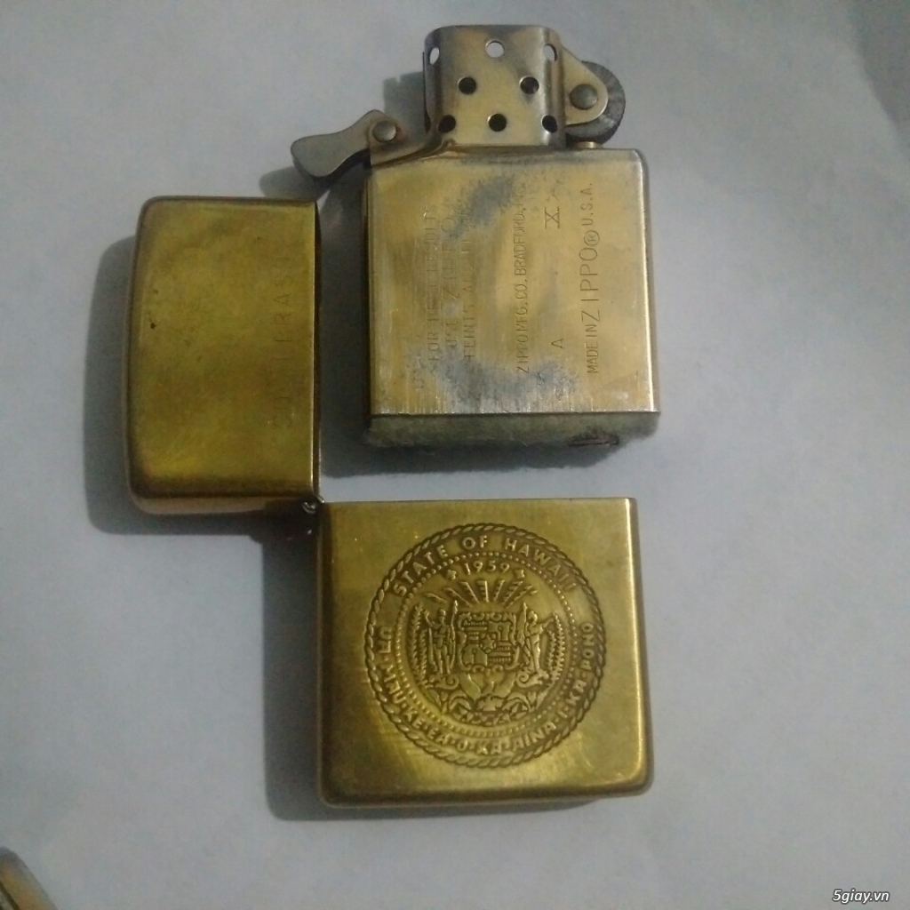 Bán cặp zippo đồng khối solid brass (có hình) - 4
