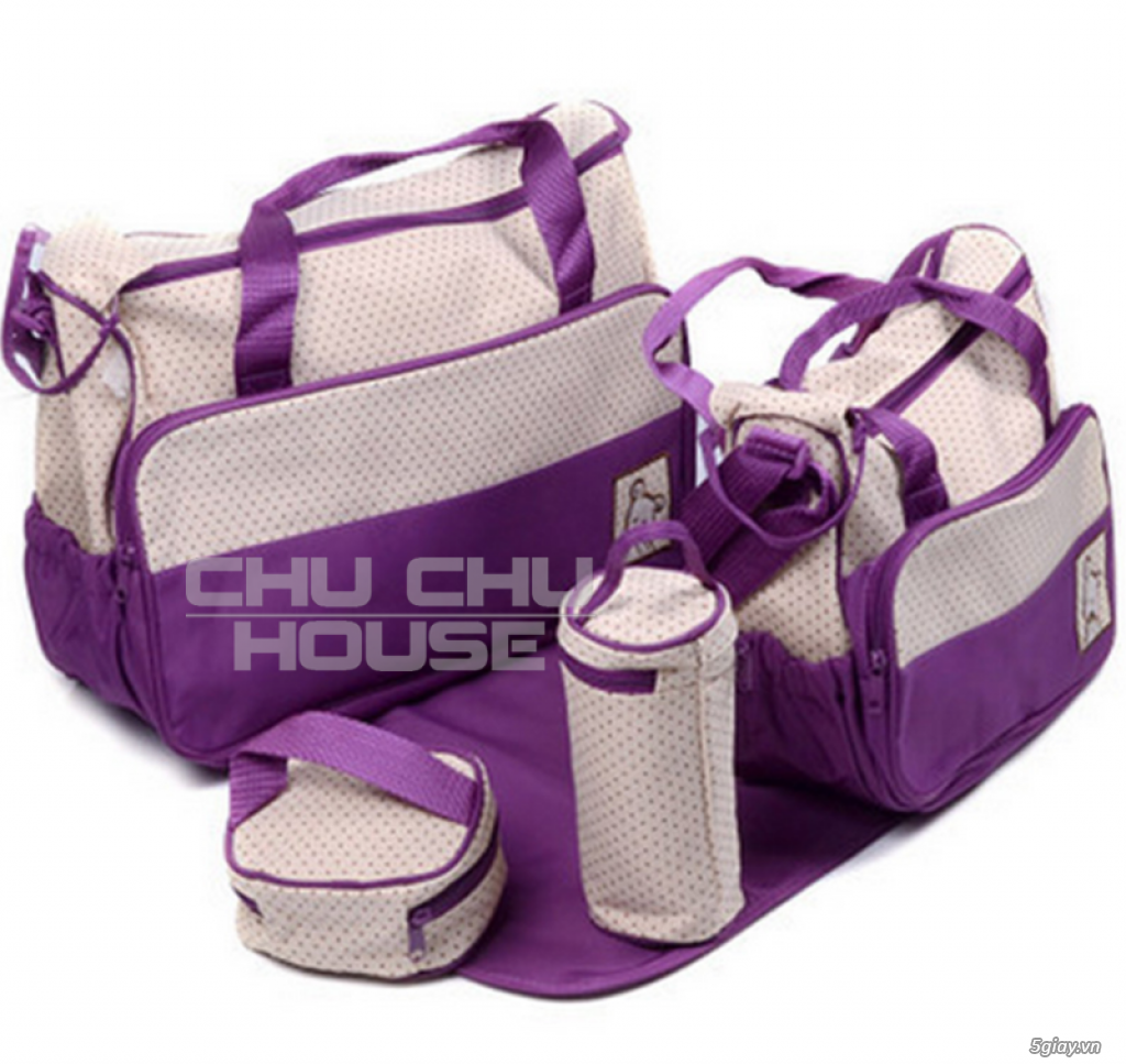 Chu Chu House - Bộ túi 5 chi tiết tiện lợi cho mẹ và bé - 11