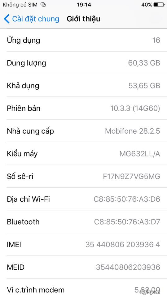 Iphone 6 space grey 64Gb Quốc Tế - 2