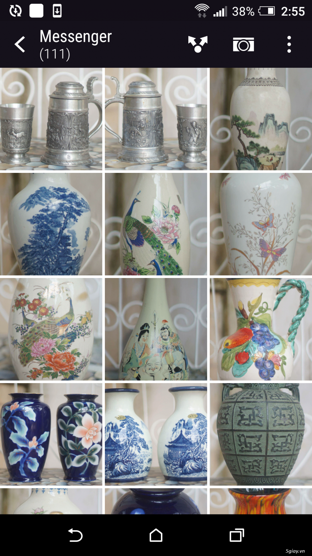 Bán bình bông gốm sứ Nhật - 2