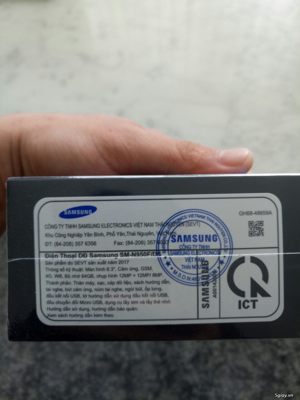 Điện thoại Samsung Galaxy NOTE 8 FULL BOX giá 19 Triệu - 1
