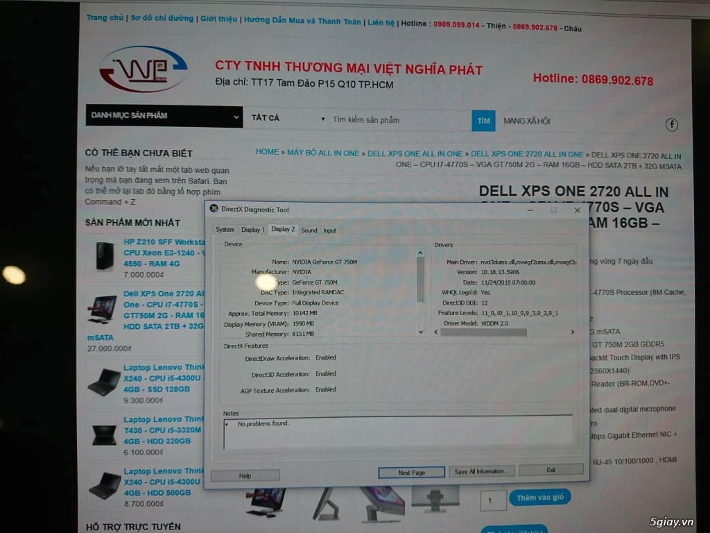 Việt Nghĩa Phát - Dell XPS One 2720 AIO - 4