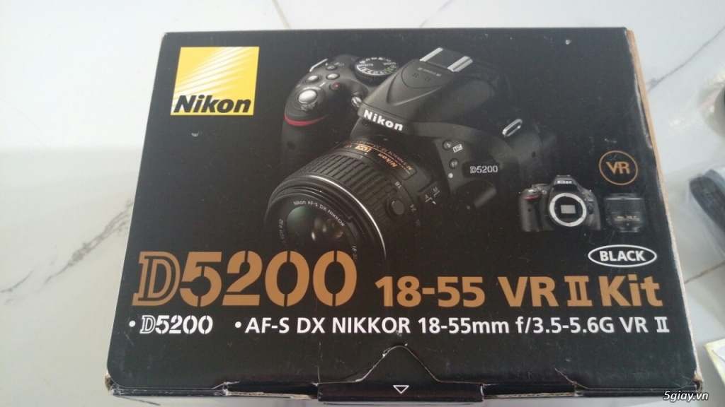 Canon D5200 mới 99,9% đi kèm lens NIKKOR 18-55 và lens NIKKOR 55-200.. - 11