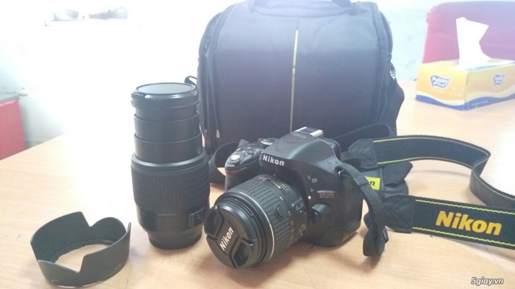 Canon D5200 mới 99,9% đi kèm lens NIKKOR 18-55 và lens NIKKOR 55-200.. - 6