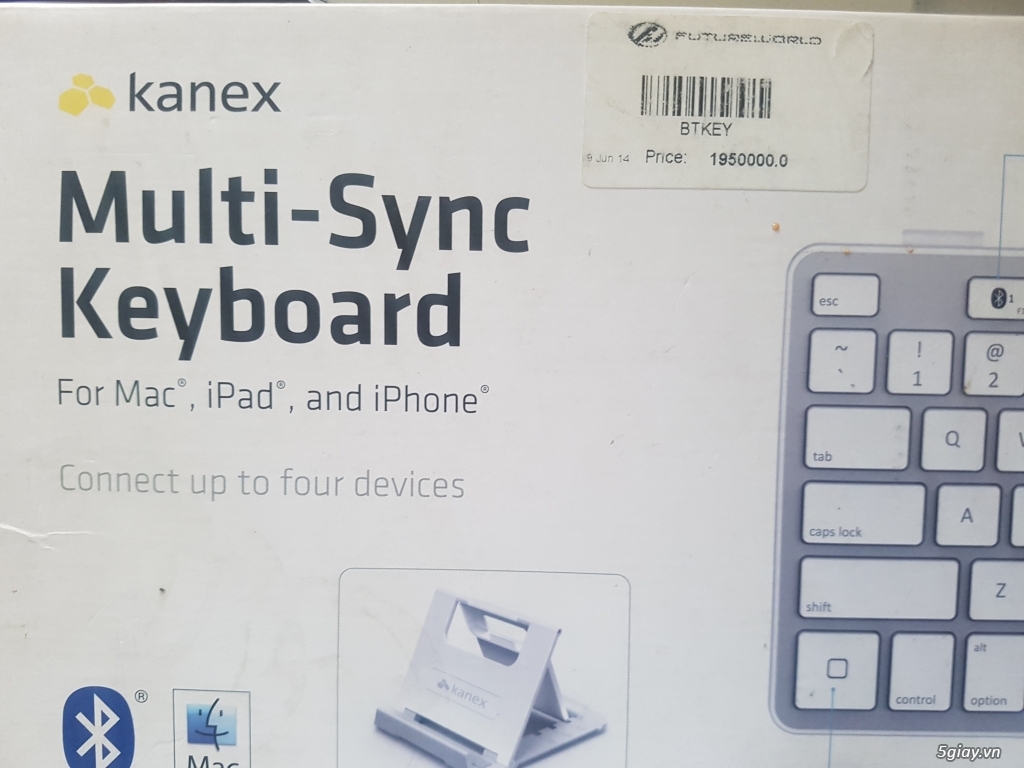 bàn phím Kanex của iPad, iPhone, Apple TV + Mac sài dc 1 vài lần