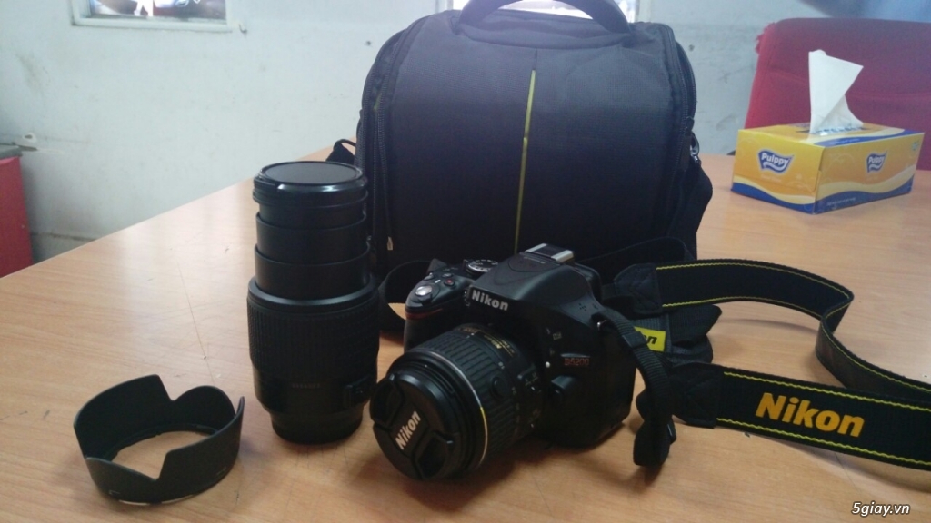 Canon D5200 mới 99,9% đi kèm lens NIKKOR 18-55 và lens NIKKOR 55-200.. - 10