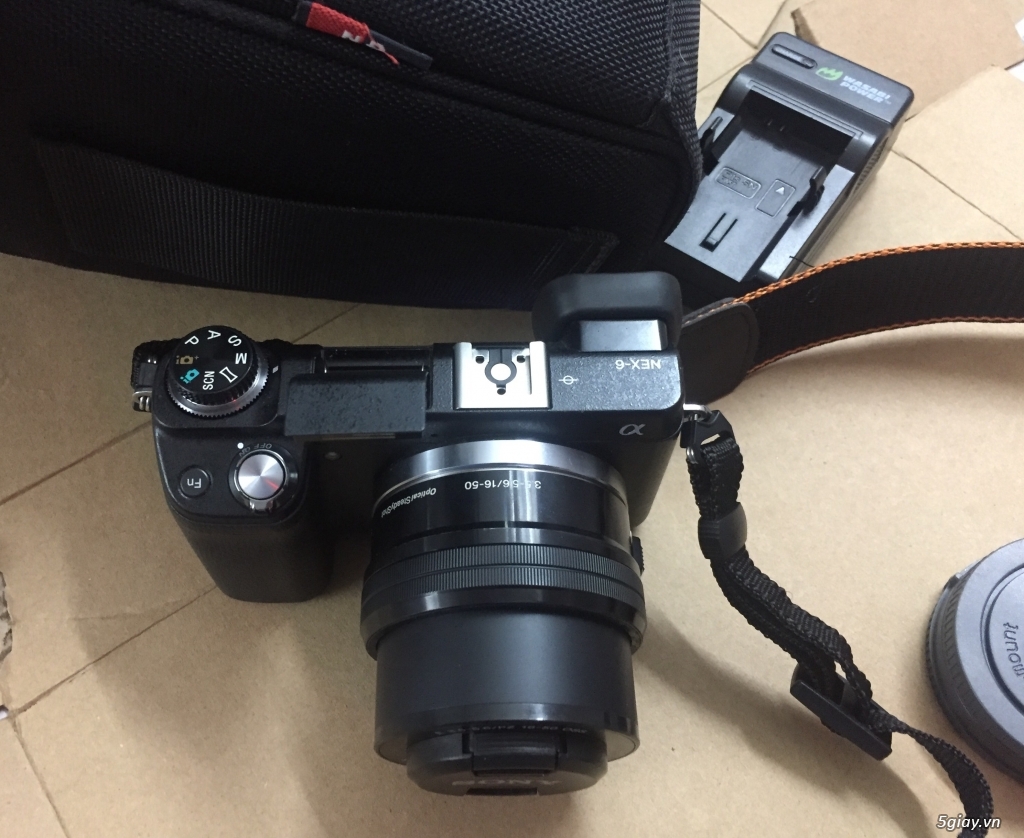 Bộ Sony Nex 6 lens 16-50mm OSS full box kèm túi thẻ - 1