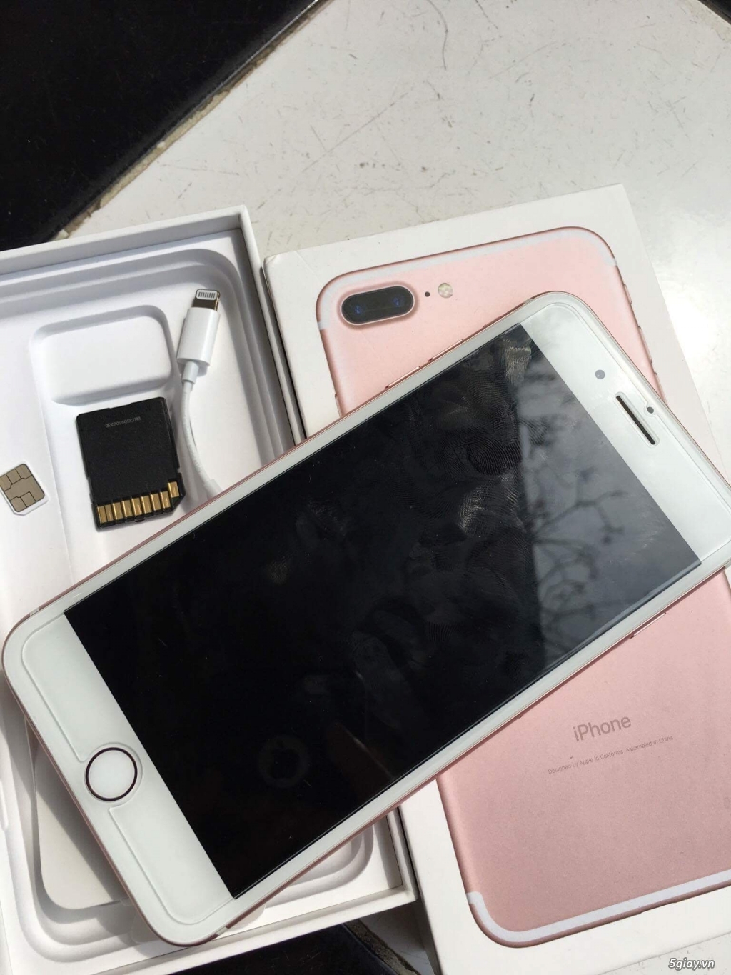 iPhone 7plus rose gold fullbox còn bh TGDĐ - 2