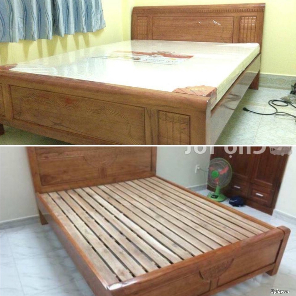 Bộ phòng ngủ gỗ tự nhiên giá rẻ - 2