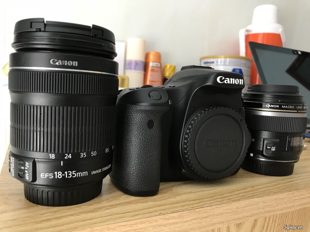 Canon EOS 70D Kit 18-135IS STM &Macro EF-S60mm Xách tay giá rẻ