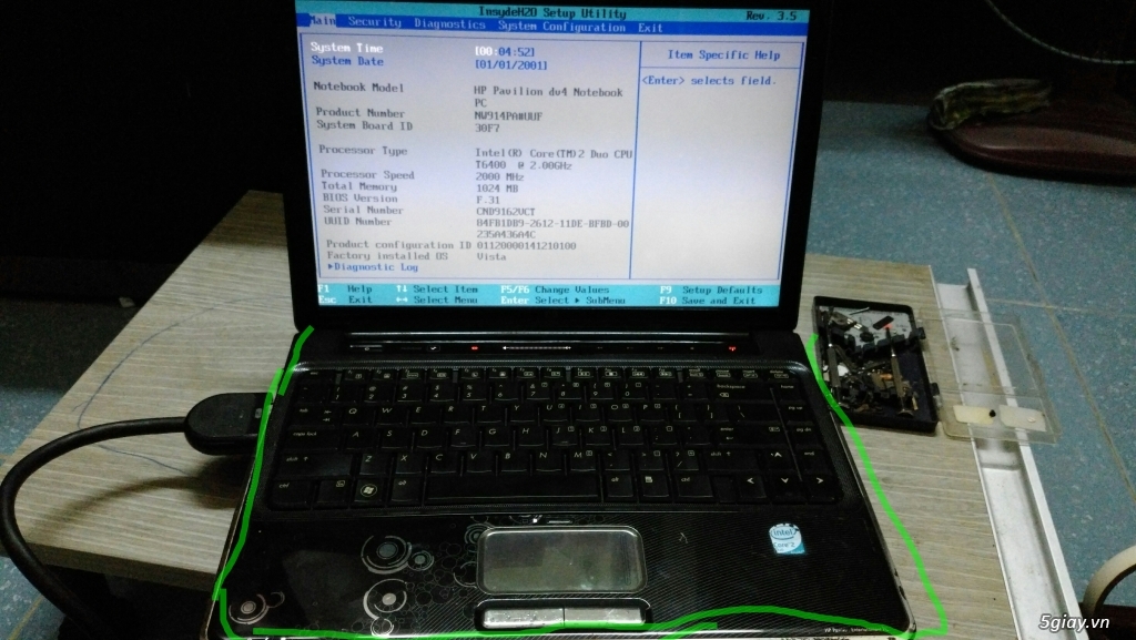 HP DV4 intel core vỏ dưới xấu rã xác ...