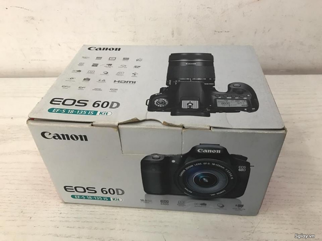 máy ảnh canon 60D , Lens kit , 99%, fullbox !
