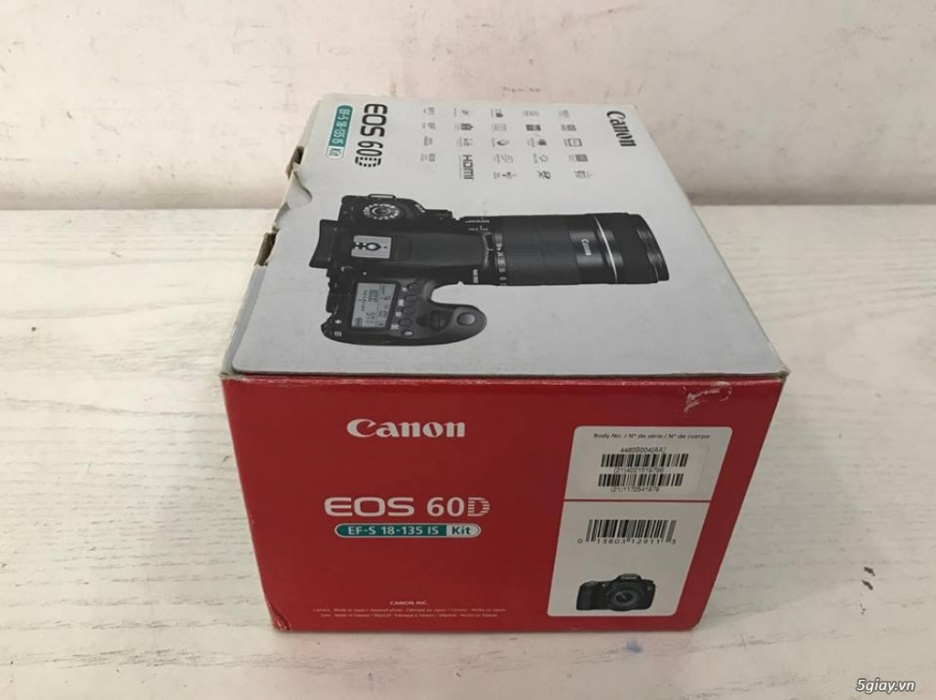 máy ảnh canon 60D , Lens kit , 99%, fullbox ! - 3
