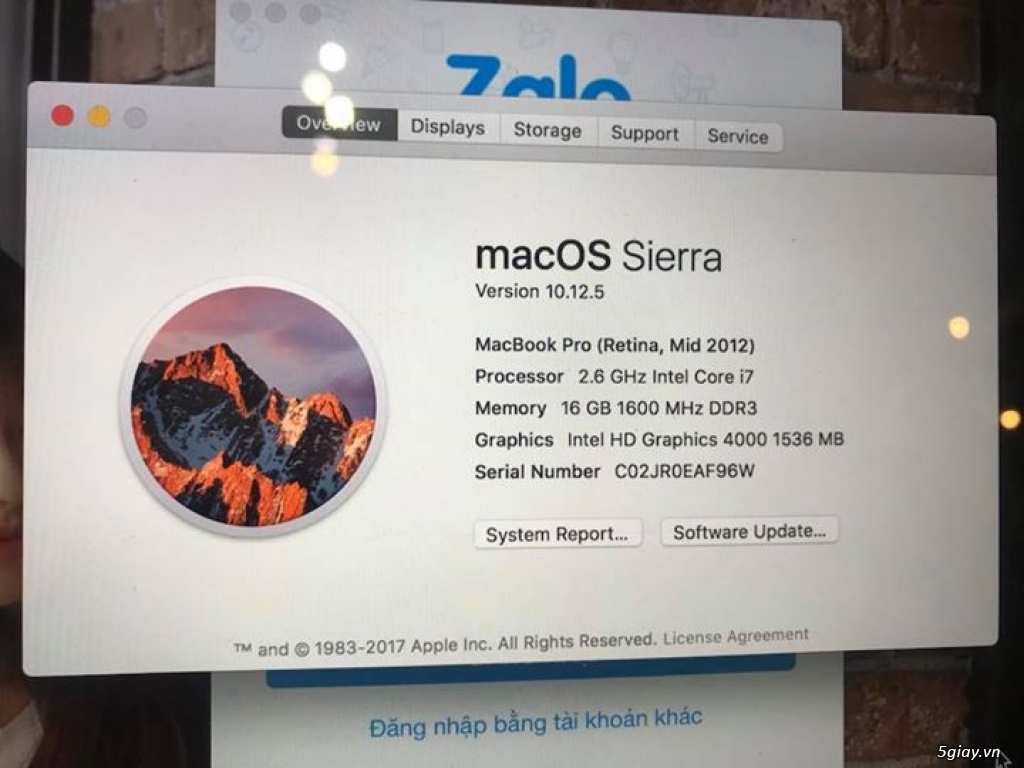 Macbook Pro Retina Mid 2012 - 15 inch - Max Option - 1