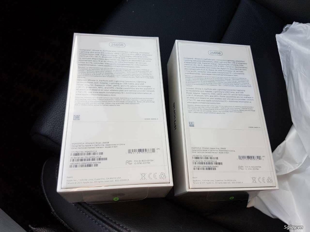 [HCM] iPhone X 256G White, hàng Canada, Nguyên Seal, Giá 34trXXX