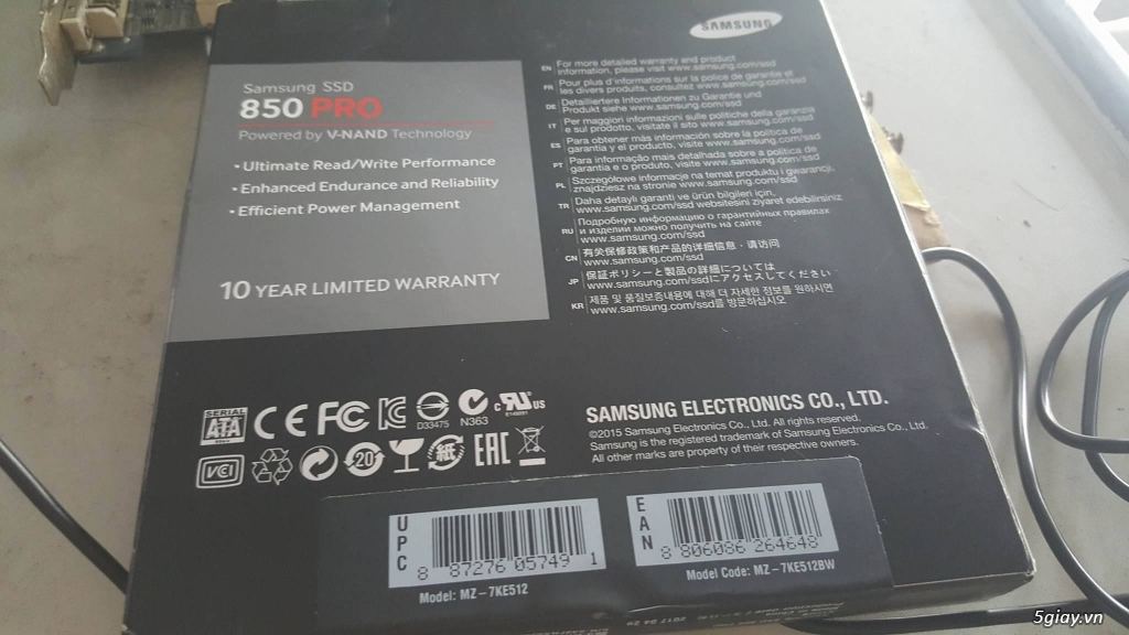 SSD Samsung Pro 850 new 100%