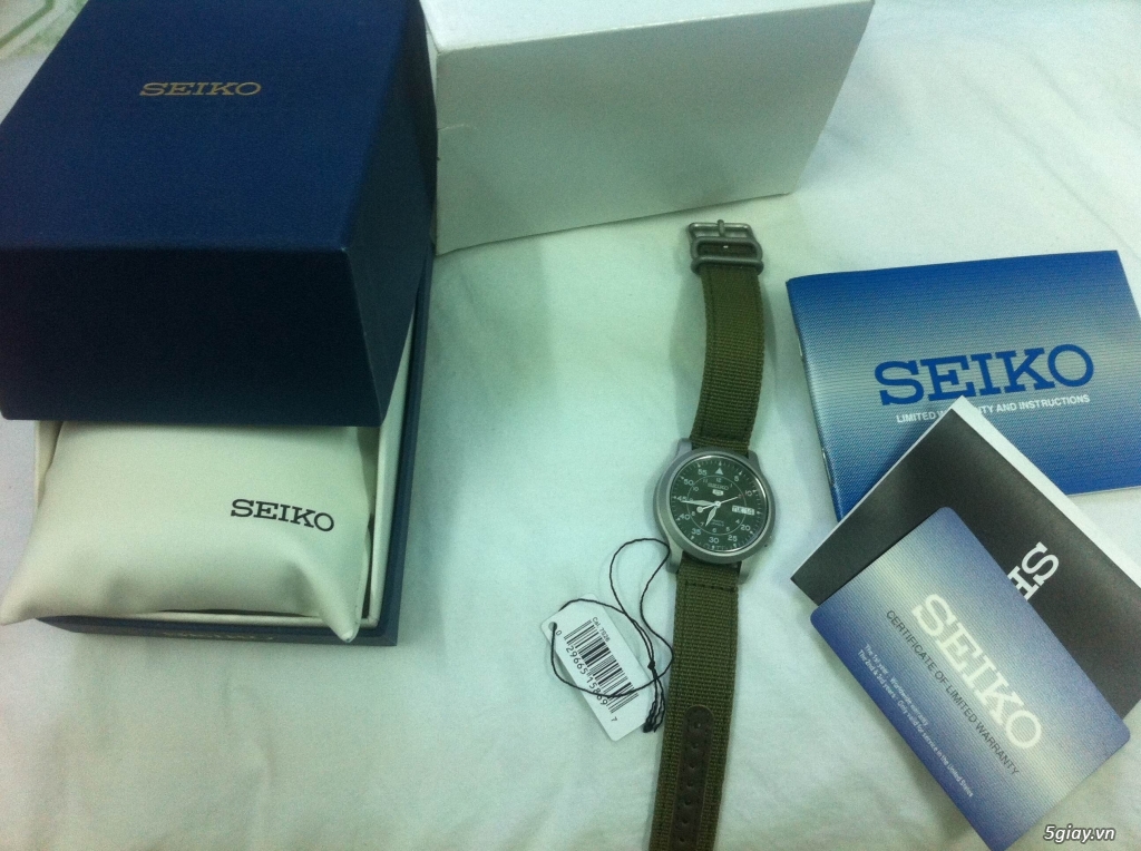 Seiko 5 SNK805 mới full box - 2