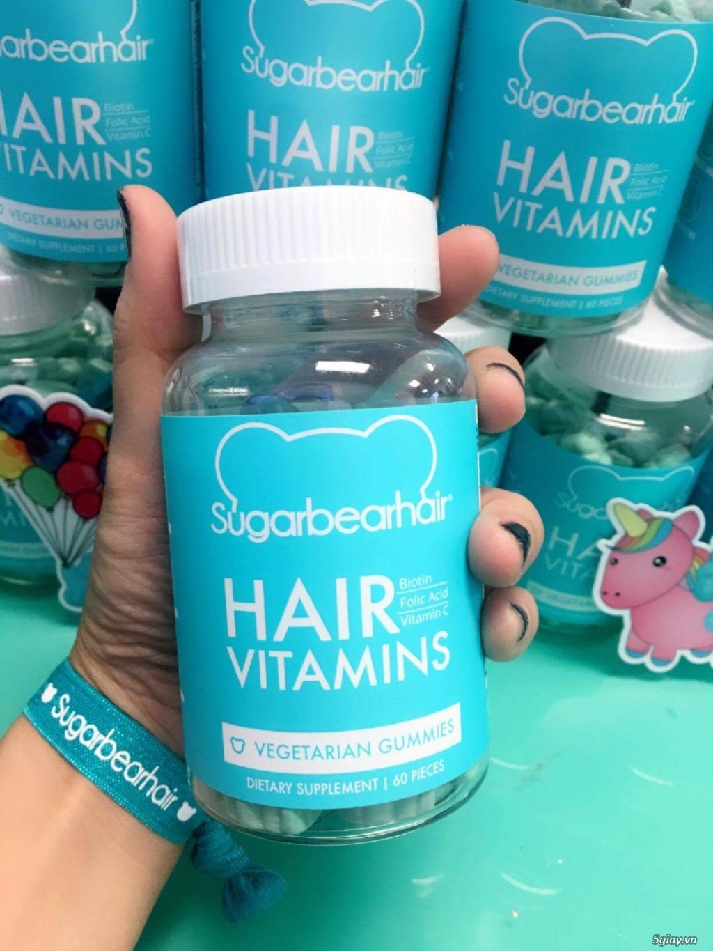 SugarBear Hair - Kẹo dẻo vitamin gấu kích thích mọc tóc . - 4