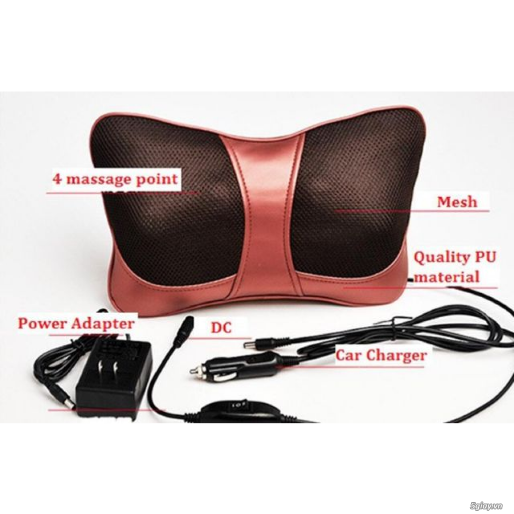 Gối massage hồng ngoại đa năng 8 bi CHM-8018