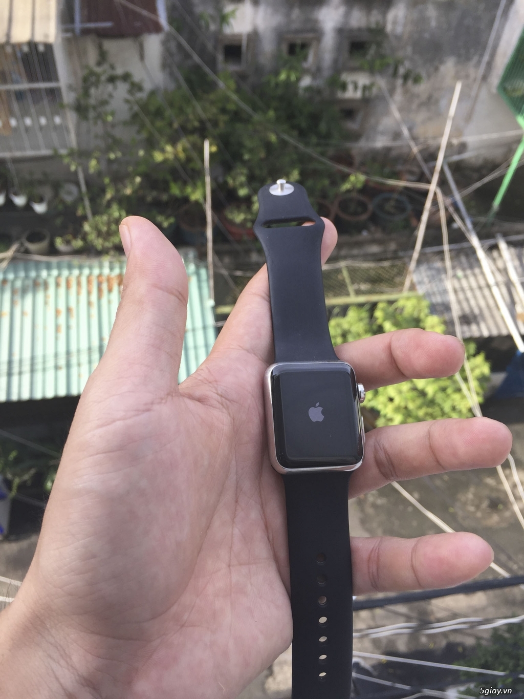 Apple Watch 1 99%, Thép, 38mm, full box, full phụ kiện seal. - 2