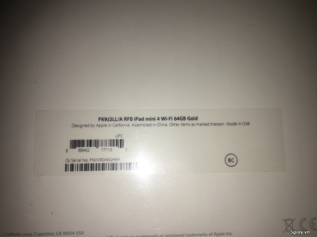 Ipad Mini 4 64gb wifi only gold - 1