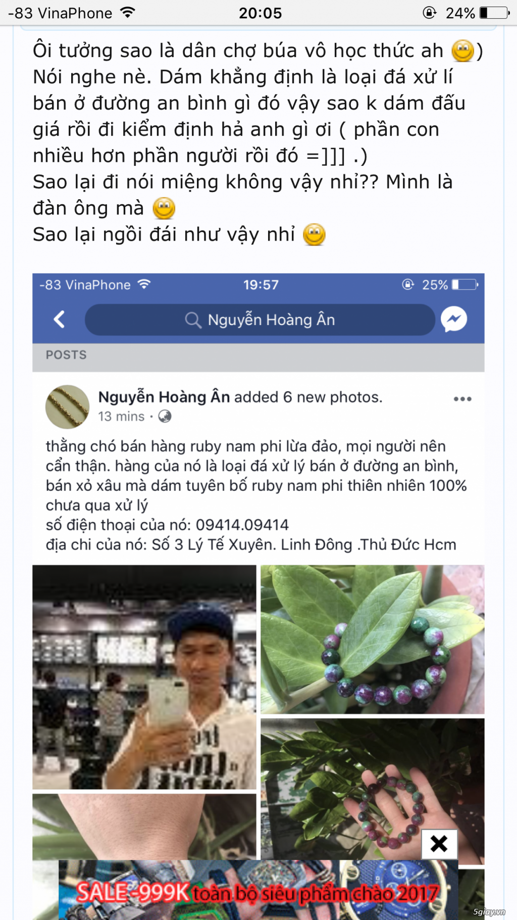 Nhờ BQT xử lý nick KOF - số điện thoại 09414.09414 gây spam trên topic đấu giá