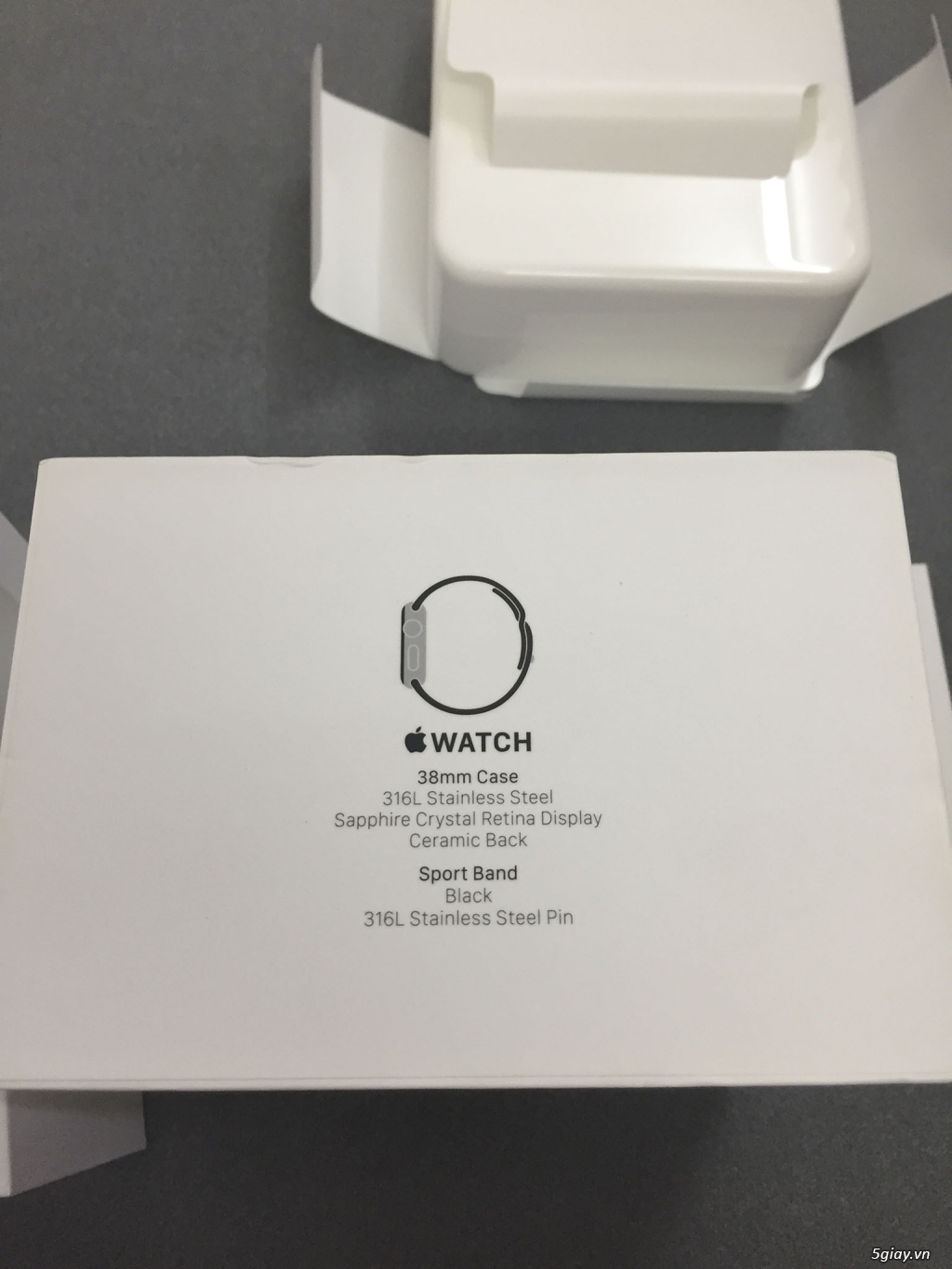 Apple Watch 1 99%, Thép, 38mm, full box, full phụ kiện seal. - 7