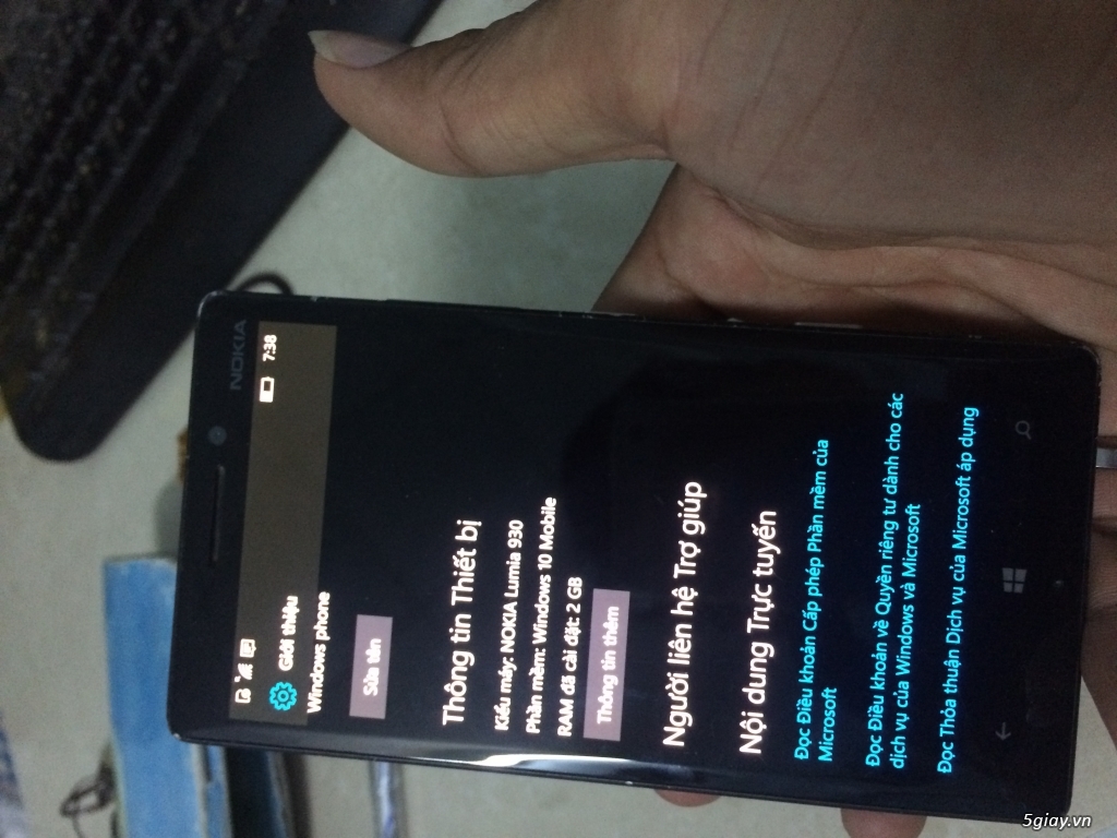 Lumia 930 đen lỗi nhẹ bán gấp. - 3