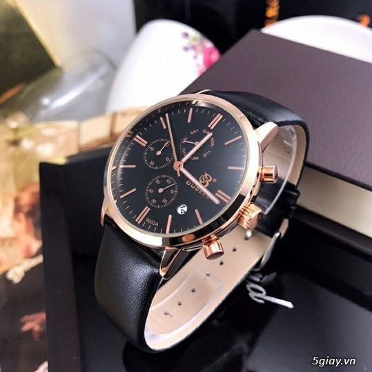 Đồng hồ nam uobels dây da và dây thép - 1