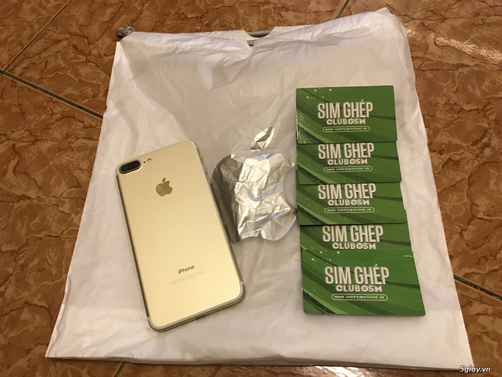 7 Plus 256G Gold Máy Đẹp 99% Lock Mỹ LL 12T200