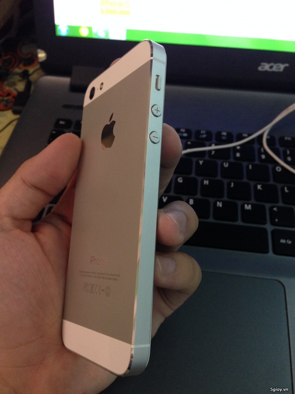 Iphone 5S Gold 16G - Icould chính chủ, Quốc Tế - 99% - 2