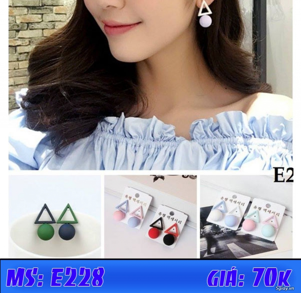 Khuyên tai nữ - Phụ kiện thời trang nữ - 4