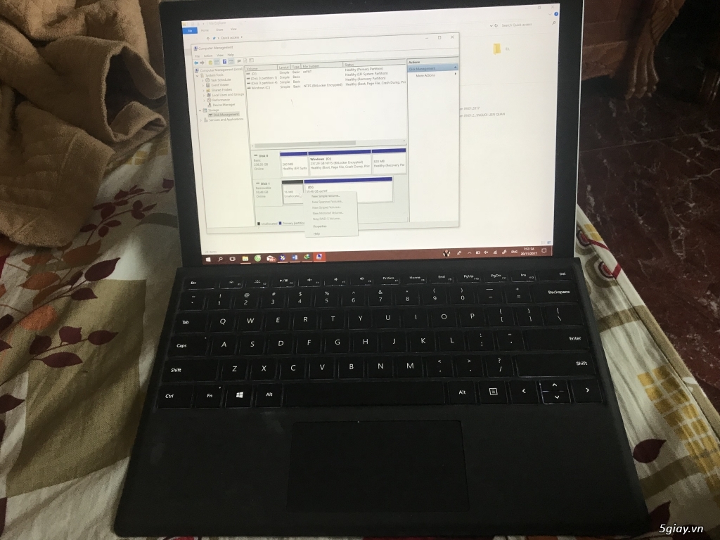 Surface pro 4 I5/8/256 kèm phím bao zin như mới - 3