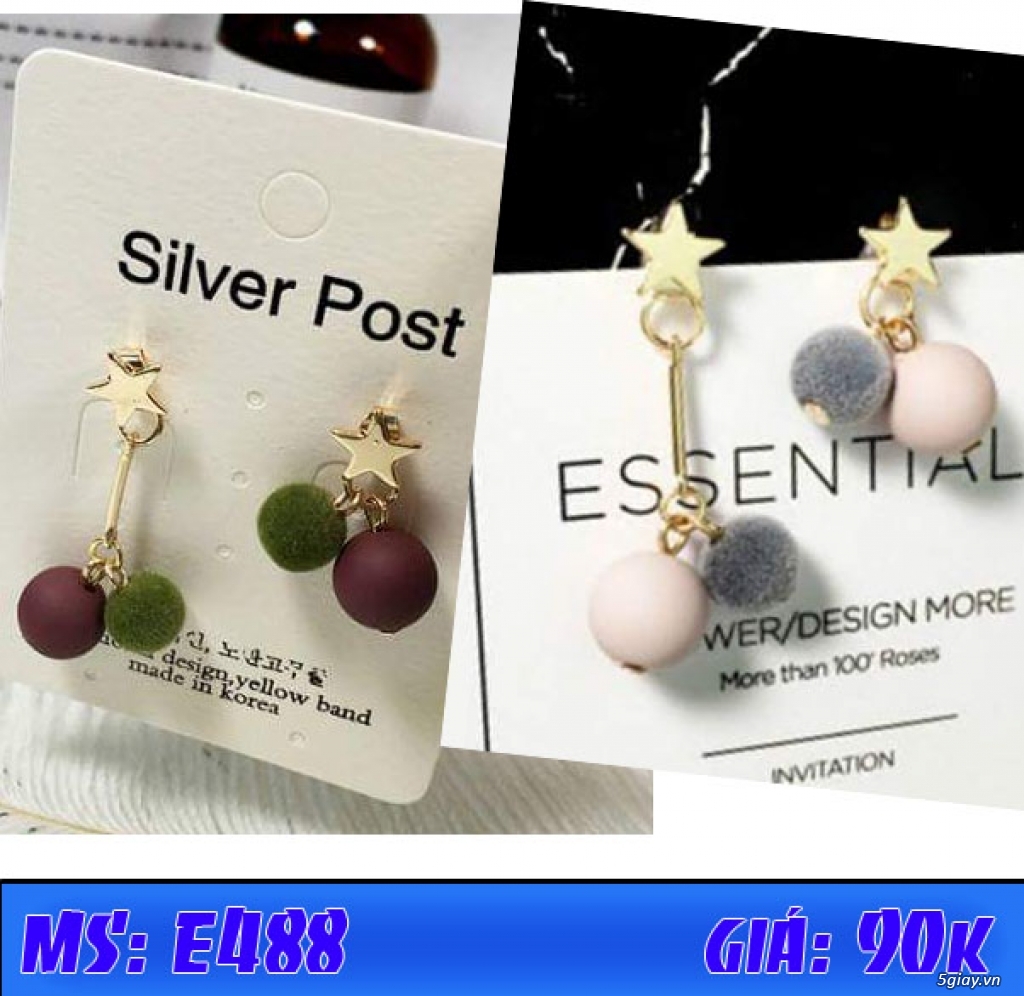 Khuyên tai nữ - Phụ kiện thời trang nữ - 7