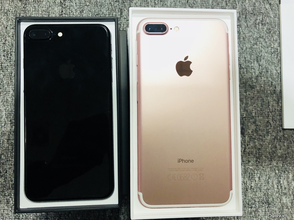 Bán iphone 7plus Jetblack 128G và 7plus Rose 256G mới 99.99% fullbox.