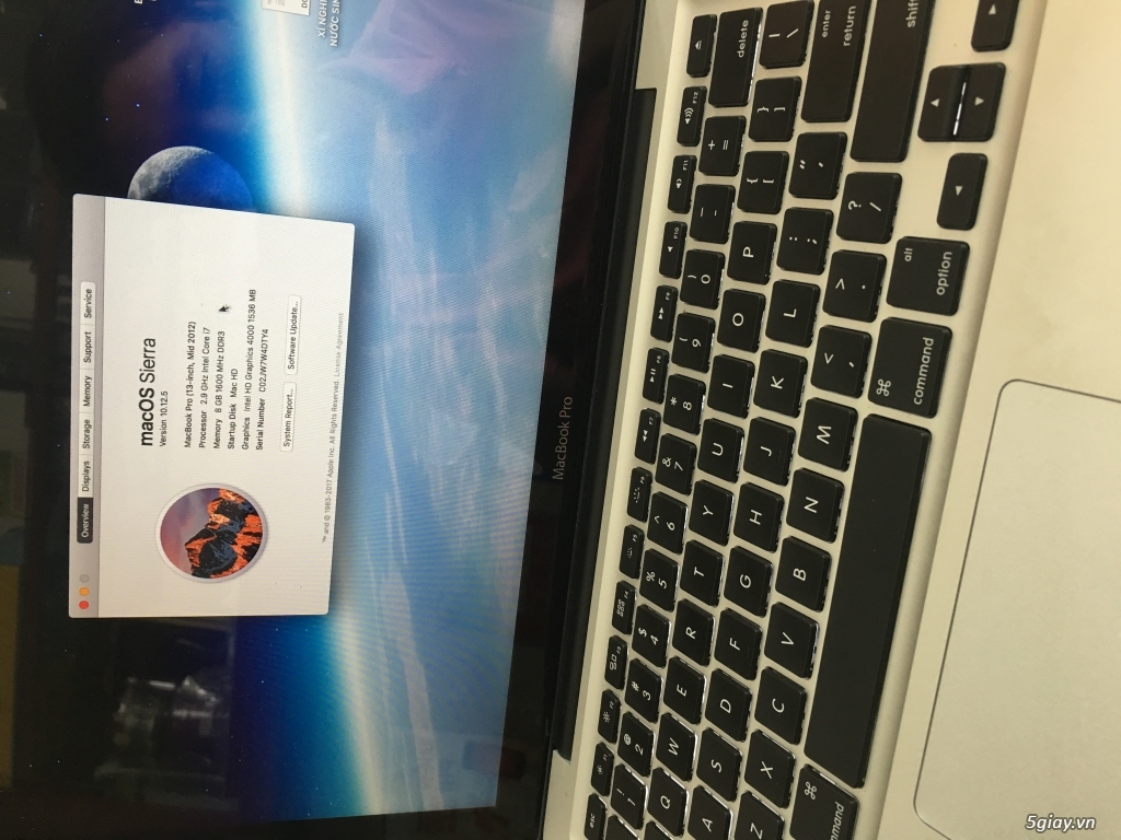 Macbookpro 2012 màn hình 13 inch - 1