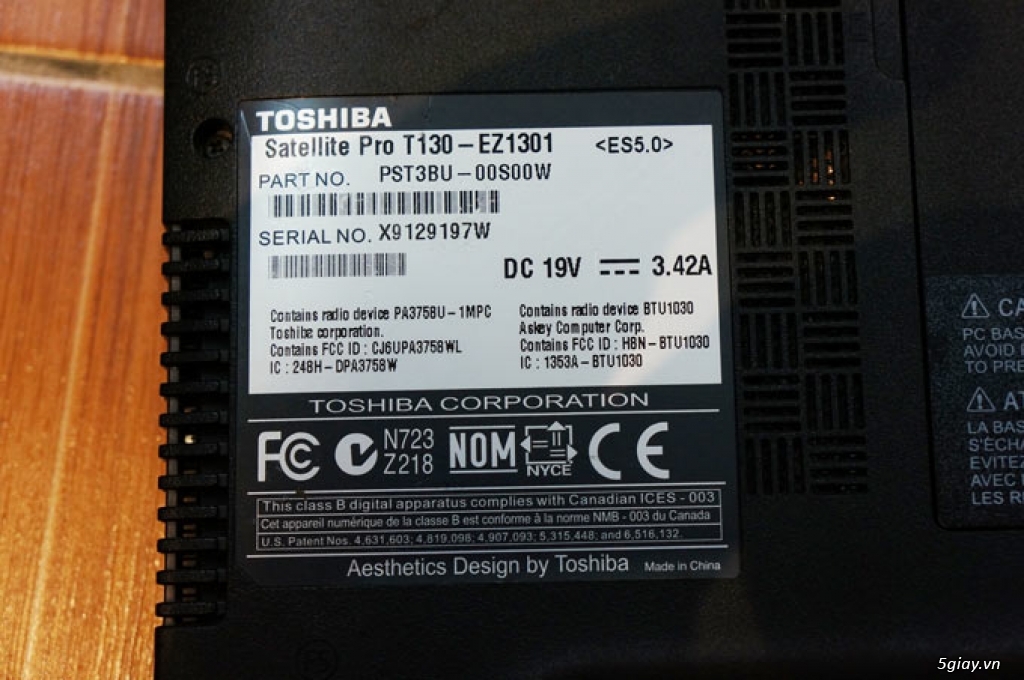 Bán laptop toshiba portégé/satellite pro t130 - 1